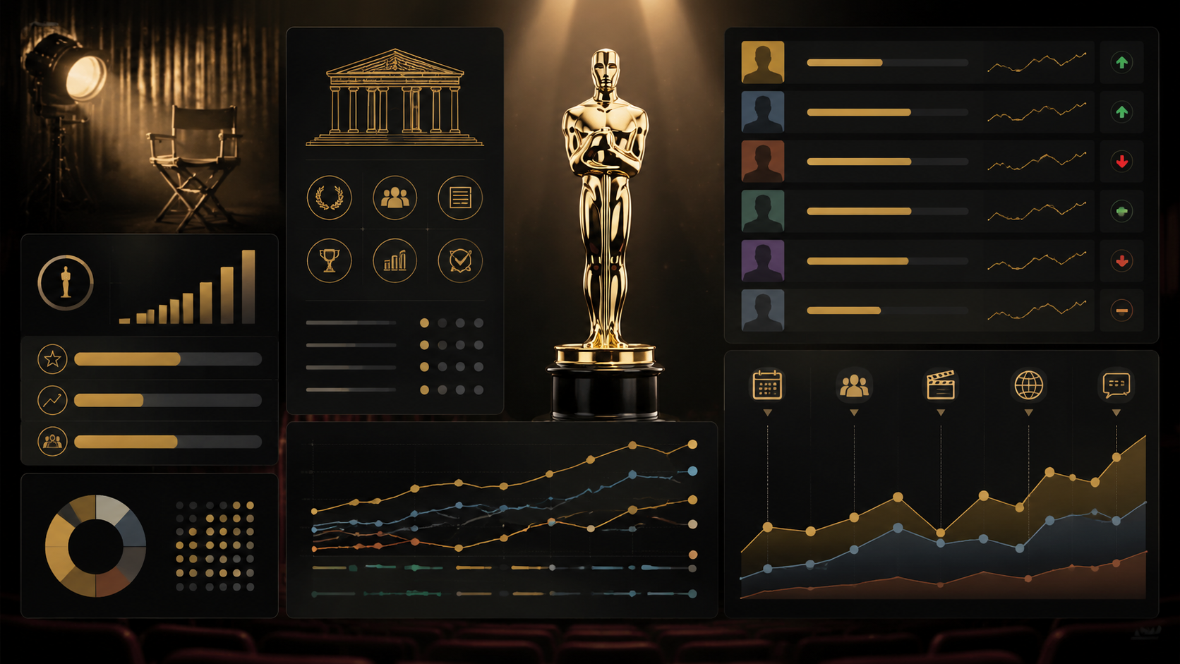 Best Actor Oscars odds catalyst calendar infographic