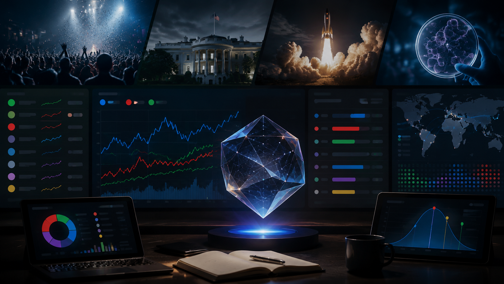 ScreenOdds Polymarket tracker workflow illustration