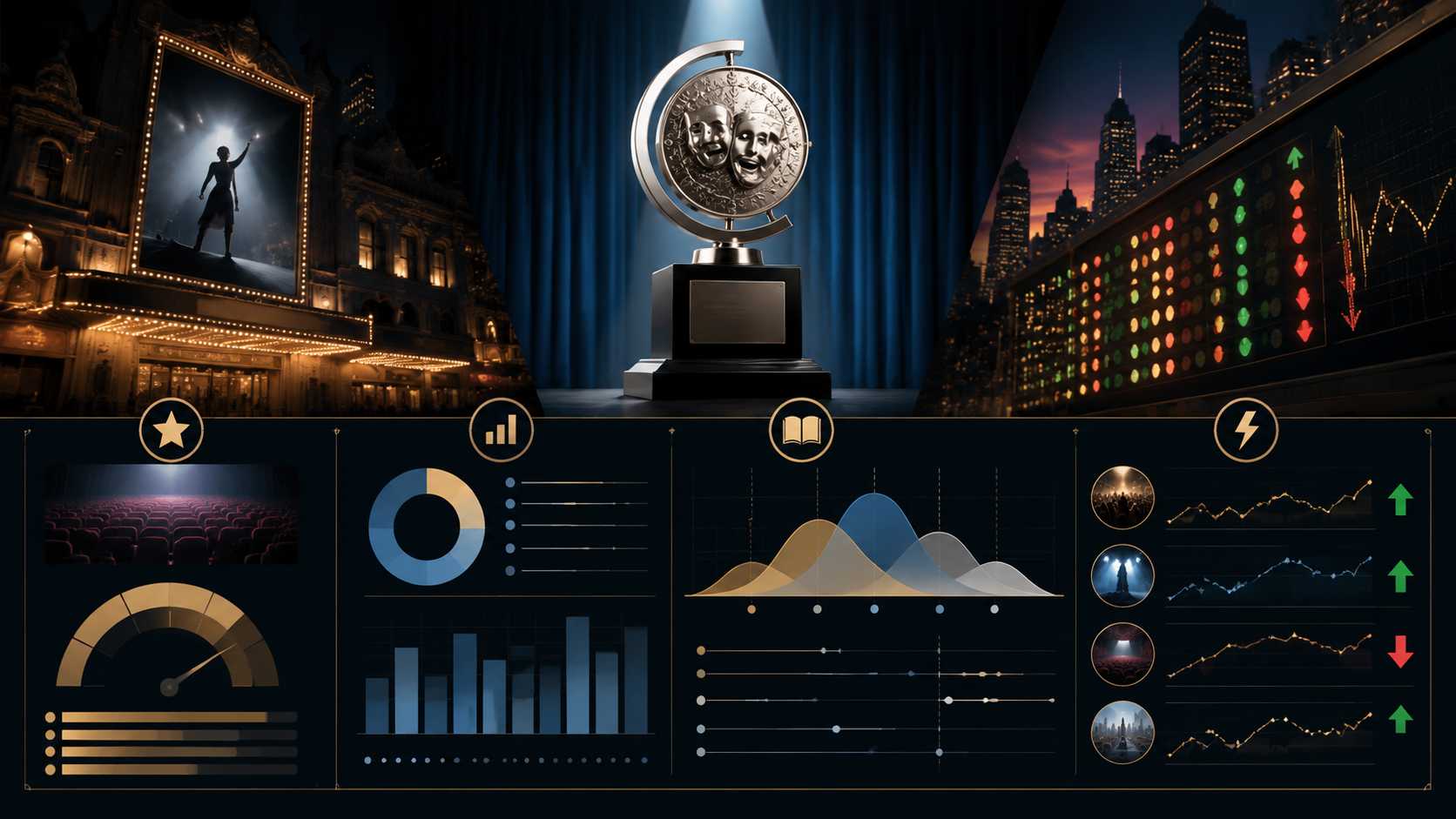 Tony Awards predictions Broadway signal stack infographic