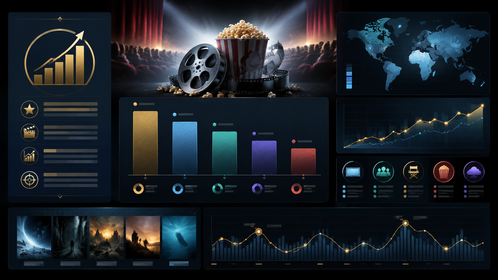 Weekend box office predictions signal stack infographic