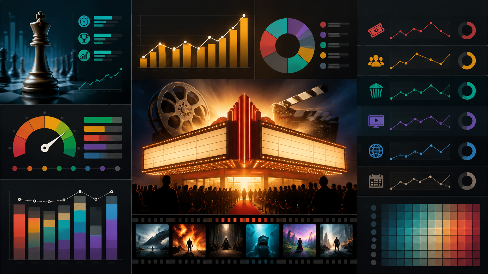 Weekend box office prediction timeline infographic