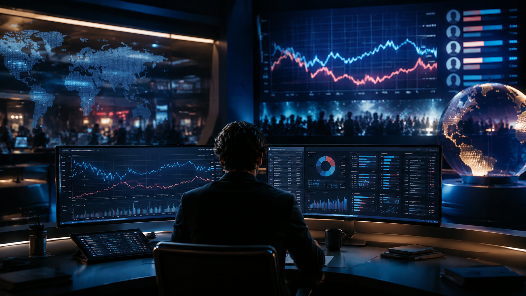 ScreenOdds Polymarket analytics dashboard illustration