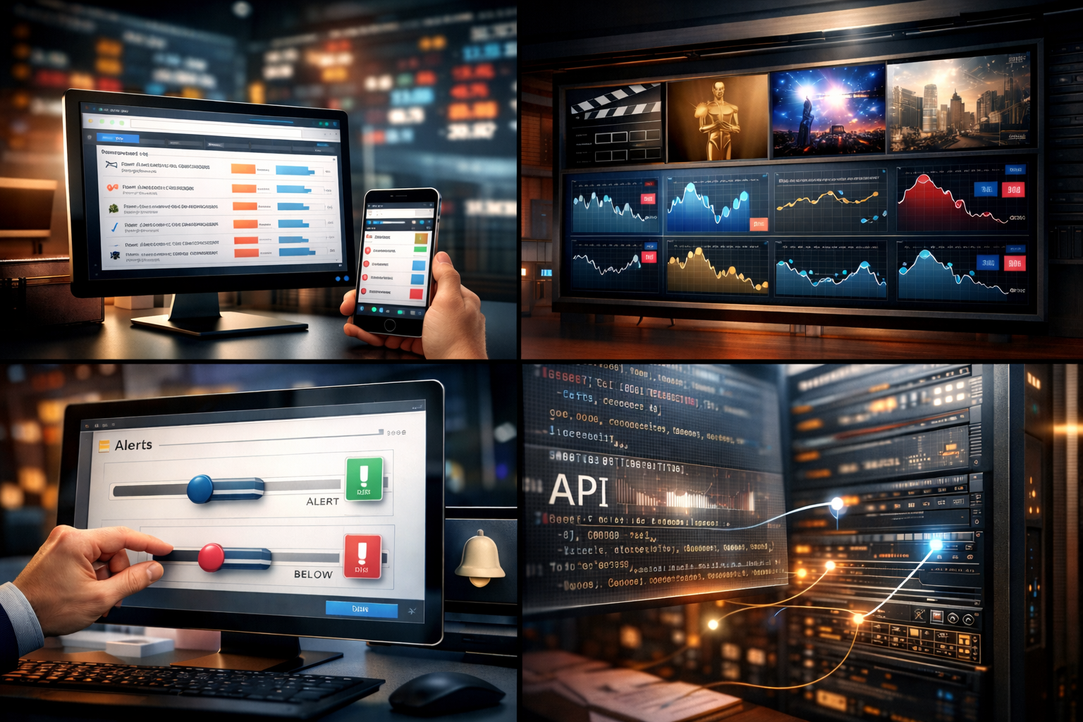 Polymarket tracker alert workflow infographic